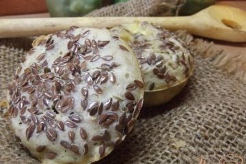 фото рецепта Пышки с льняным семенем