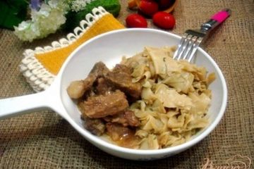фото рецепта Лазанки с капустой и мясом