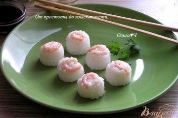 фото рецепта Нигири с креветками