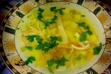фото рецепта Суп с кальмаром
