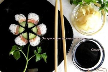 фото рецепта Ролы Цветок