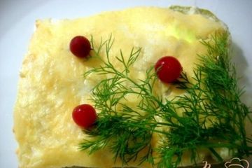 фото рецепта Кабачки с заливкой из творога