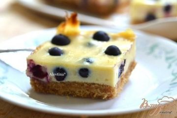 фото рецепта Бар с лимонно-голубичным вкусом
