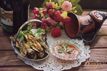 фото рецепта Синенькие в кунжуте и сыре
