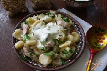 фото рецепта Галушки с курицей