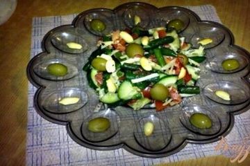 фото рецепта Салат с стручковой фасолью Витаминный бум