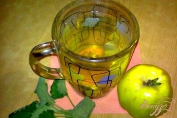 фото рецепта Компот из айвы с мятой