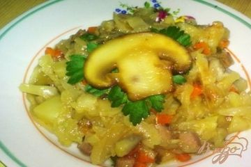 фото рецепта Тушеная капуста По-деревенски