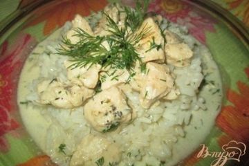 фото рецепта Маринованная курица в сметанном соусе