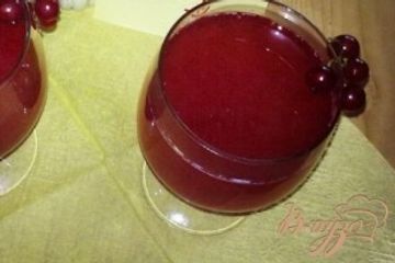 фото рецепта Морс из красной смородины