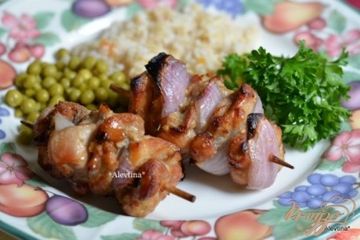фото рецепта Куриный шашлык маринованный