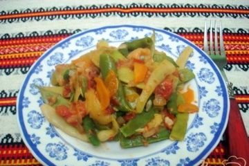 фото рецепта Рагу из стручковой фасоли