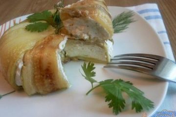 фото рецепта Закуска из кабачков и брынзы