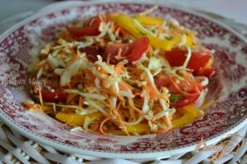 фото рецепта Овощной салат с орешками кешью