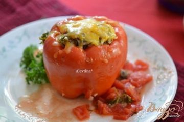 фото рецепта Фаршированные сладкие перцы с грибами и фаршем