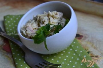 фото рецепта Рисовый салат с копченой курятиной