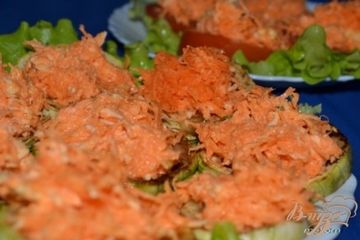 фото рецепта Закуска из моркови с чесноком в двух вариантах