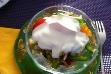 фото рецепта Овощной салат с капустой
