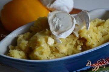 фото рецепта Давленый картофель с козьим сыром