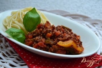 фото рецепта Мясной соус  к пасте со сладким перцем