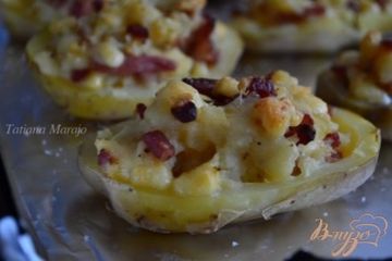 фото рецепта Лодочки из картофеля с начинкой
