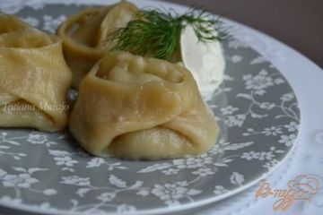 фото рецепта Манты из заварного теста