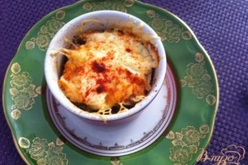 фото рецепта Жульен с семгой и грибами