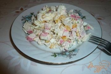 фото рецепта Салат домашний с крабовым мясом