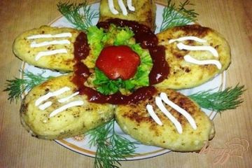 фото рецепта Творожные пирожки с грибами