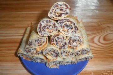 фото рецепта Блинчики с рисом и маком