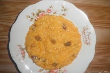фото рецепта Тыквенная каша с пшеном и с изюмом