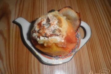 фото рецепта Запеченные яблоки с творогом и изюмом