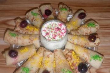 фото рецепта Блинчики с творожной начинкой и с изюмом