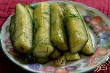 фото рецепта Быстрая огуречная закуска