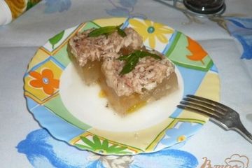 фото рецепта Заливное из курицы