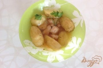 фото рецепта Тушенная картошка с курицей