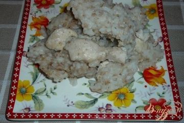 фото рецепта Каша рисово-овсяная с курочкой