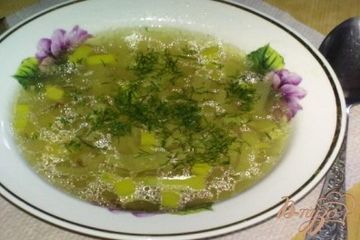 фото рецепта Картофельный суп с луком пореем