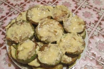 фото рецепта Жареные кабачки с майонезом и чесноком