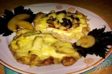 фото рецепта Мясо по-купечески(с грибами)