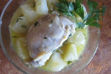 фото рецепта Картошка с куриным мясом
