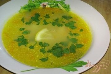 фото рецепта Простой куриный суп с рисом