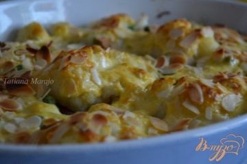фото рецепта Запеканка из цветной капусты с сардельками