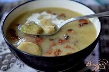 фото рецепта Суп с брюссельской капустой