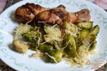 фото рецепта Куриные ножки с брюссельской капустой