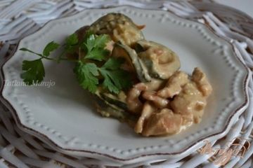 фото рецепта Куриное мясо с цукини в арахисовом соусе