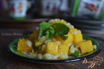 фото рецепта Фруктовый салат с перловой крупой