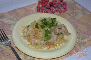 фото рецепта Капуста тушеная с мясом
