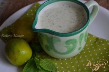 фото рецепта Мятно-лаймовый соус к рыбе