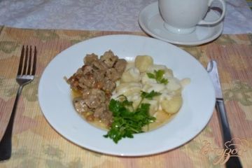 фото рецепта Картофельные кнели с соусом Бешамель